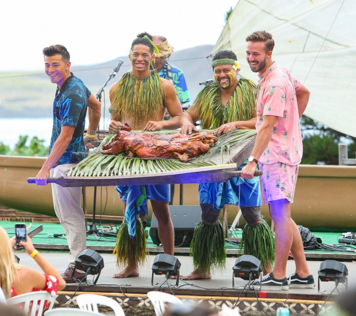 ka moana luau pua'a imu ceremony